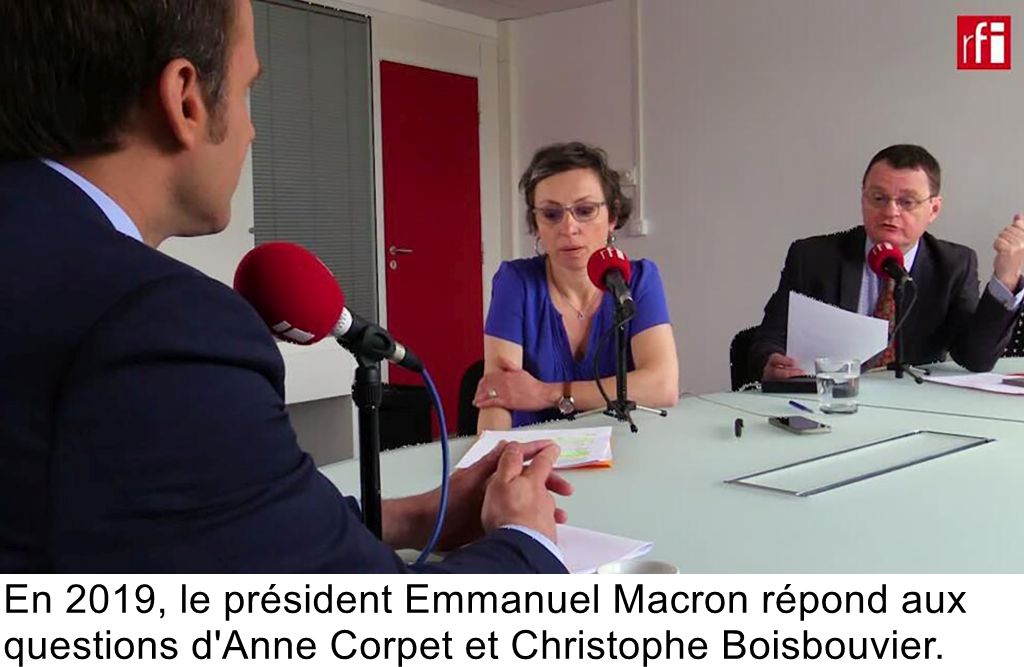 En 2019, le président Emmanuel Macron répond aux questions d'Anne Corpet et Christophe Boisbouvier.