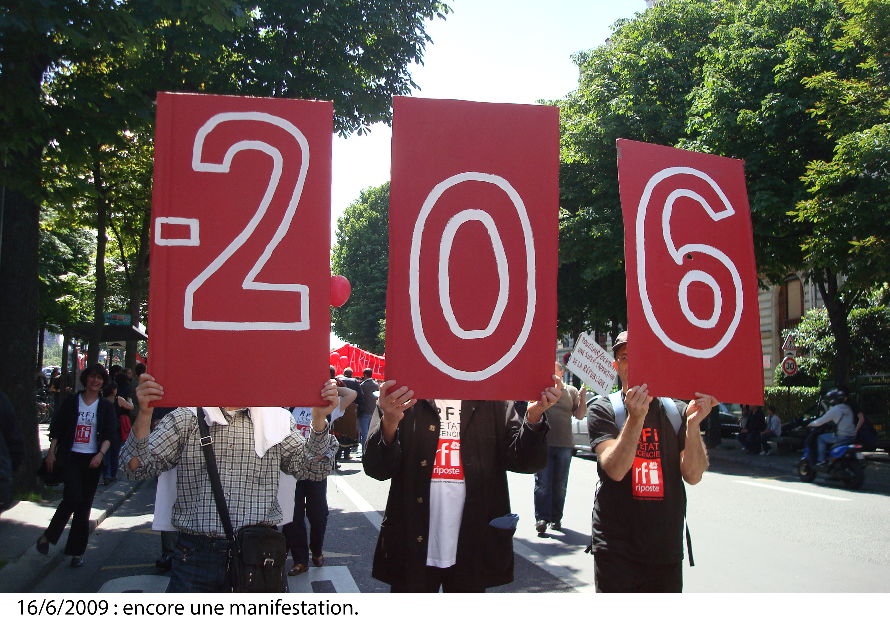 16 juin 2009. RFI dans la rue.
