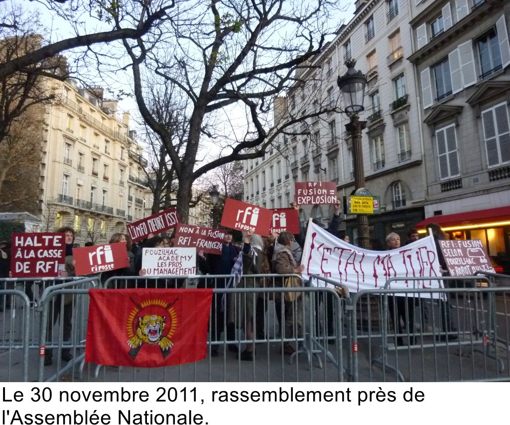 Une des nombreuses manifestations de 2009 contre le plan social.