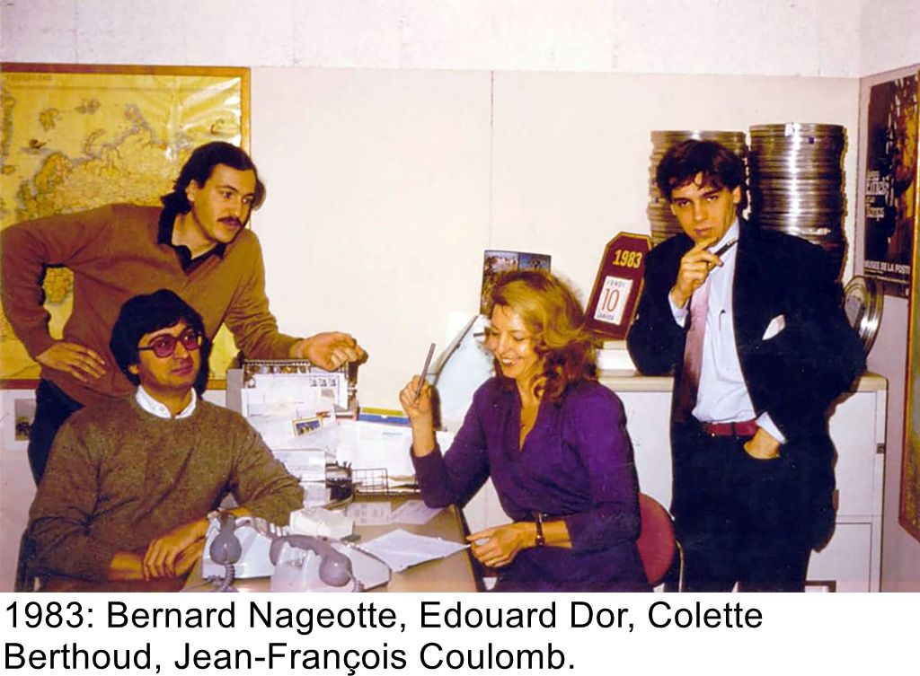 1983: Bernard Nageotte, Edouard Dor, Colette Berthoud, Jean-François Coulomb.