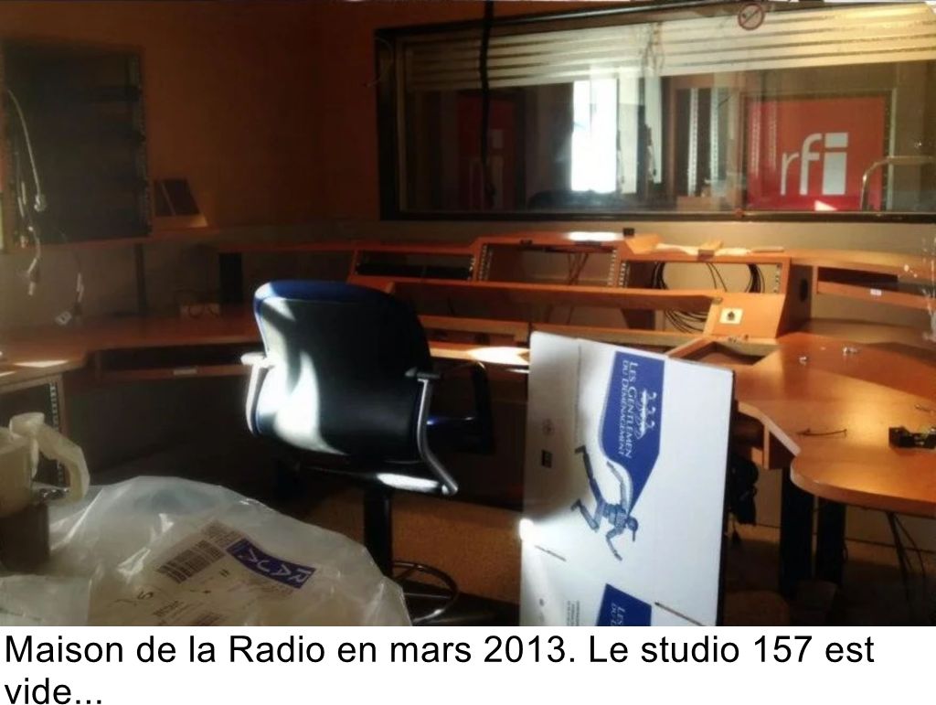 Maison de la Radio en mars 2013. Le studio 157 est vide...