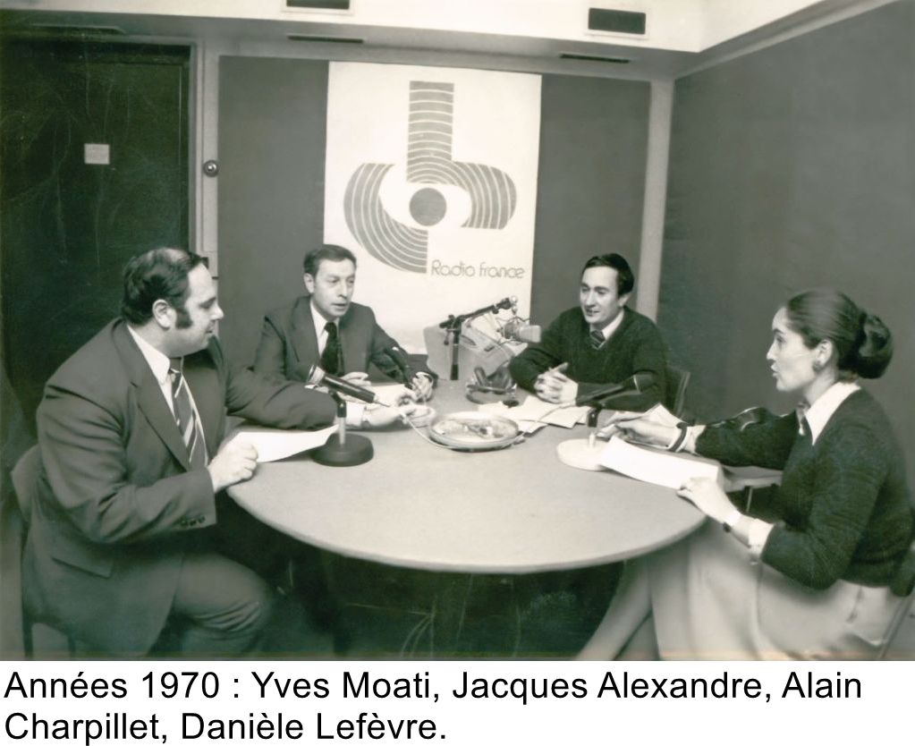 Années 1970 : Yves Moati, Jacques Alexandre, Alain Charpillet, Danièle Lefèvre.
