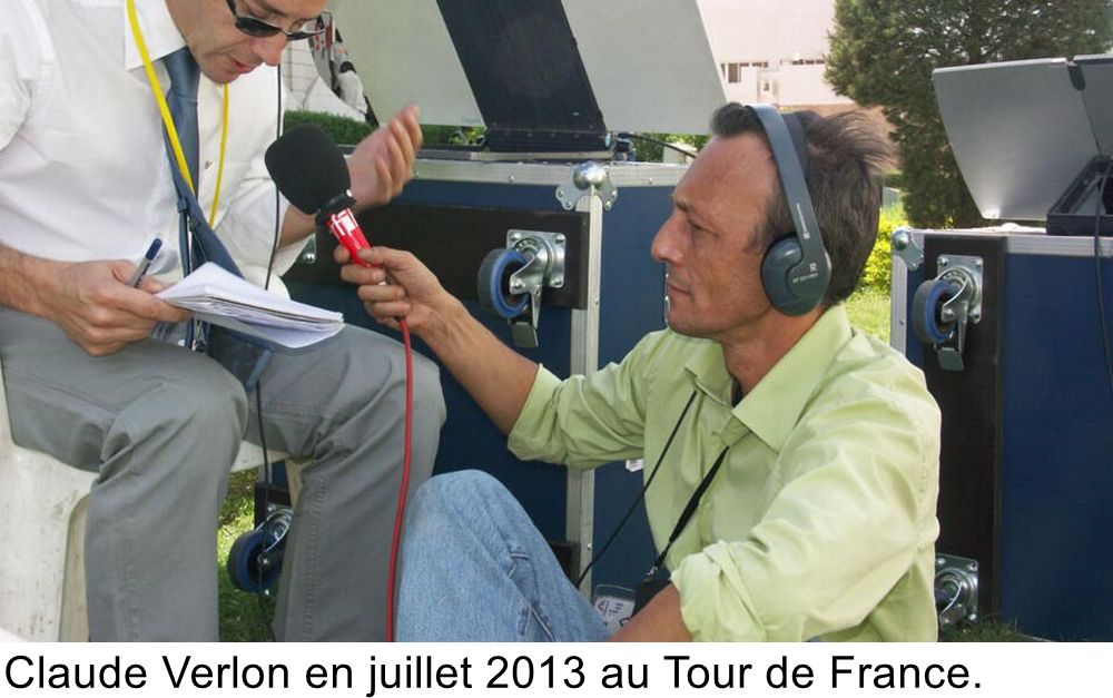 Claude Verlon en juillet 2013 au Tour de France.