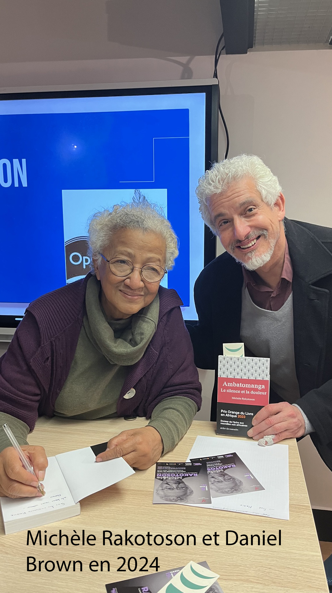 Michèle Rakotoson et Daniel Brown en 2024