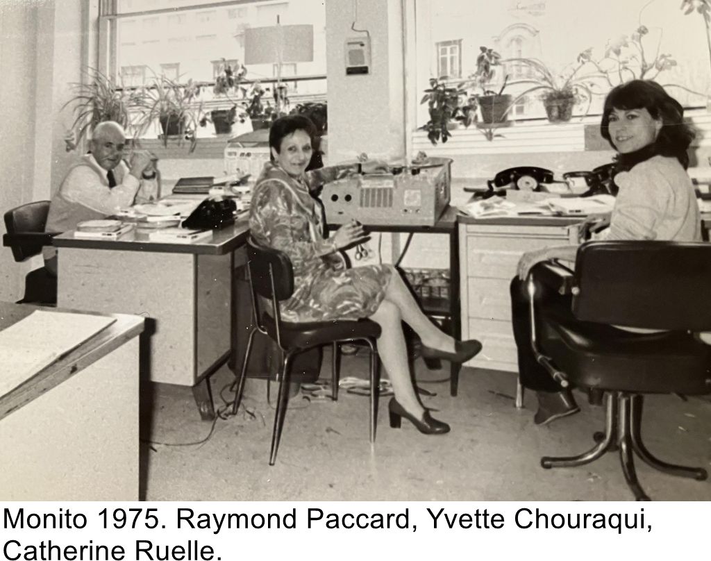Monito 1975. Raymond Paccard, Yvette Chouraqui, Catherine Ruelle.