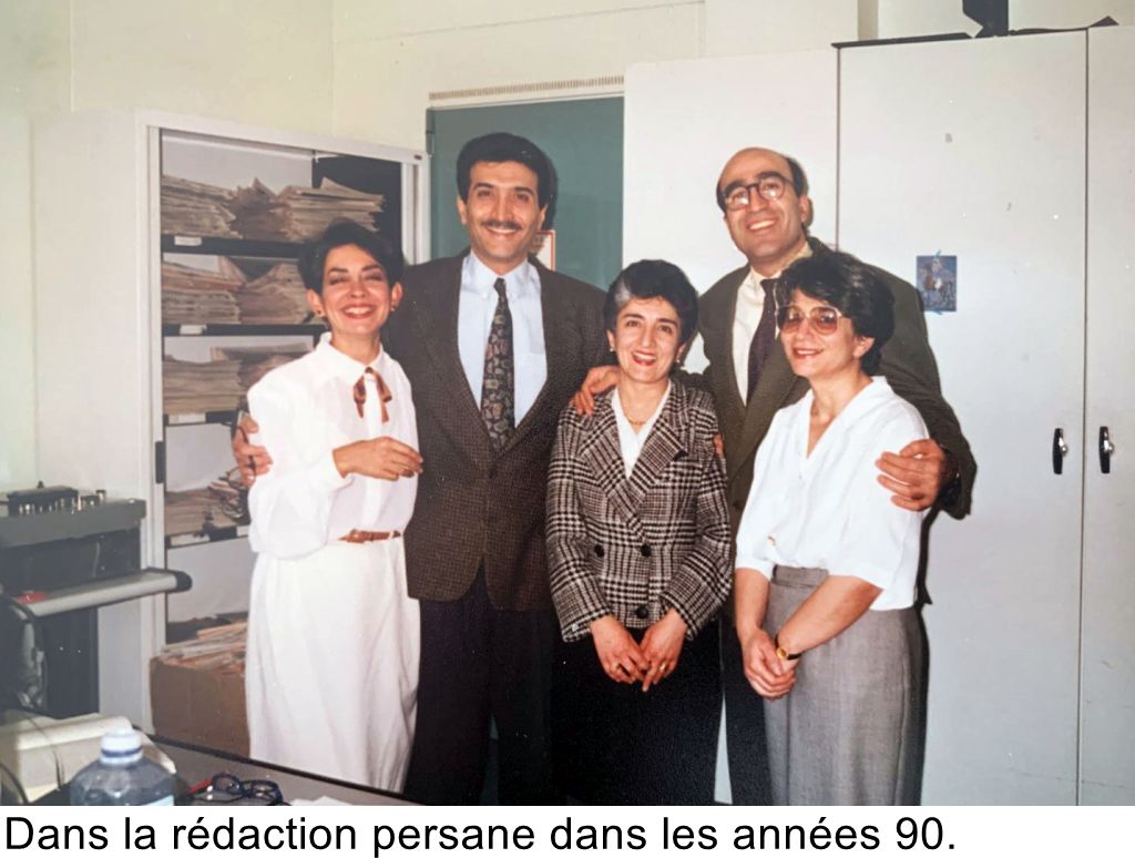 Dans la rédaction persane dans les années 90.