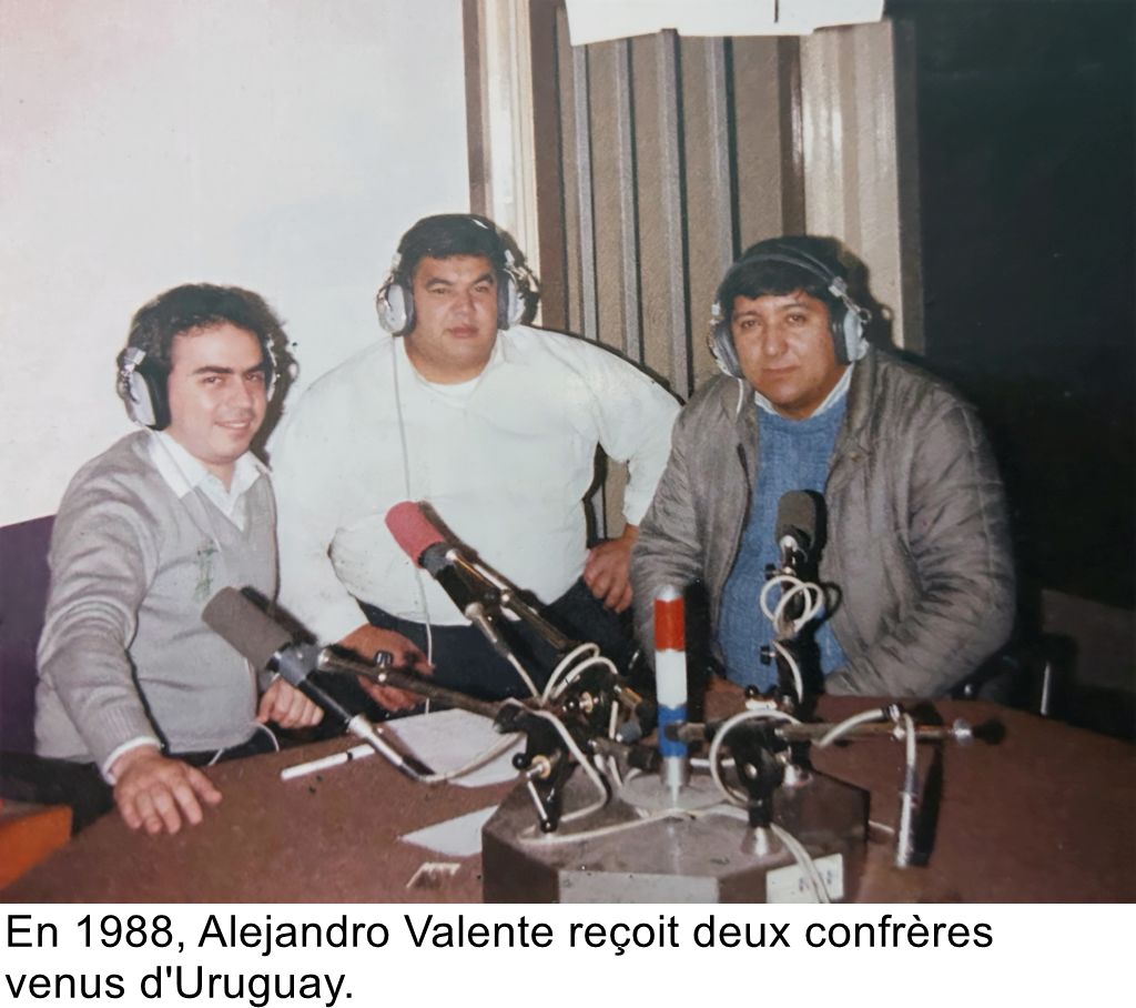 En 1988, Alejandro Valente reçoit deux confrères venus d'Uruguay.