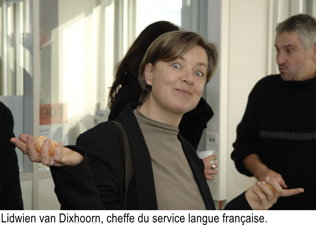 Lidwien van Dixhoorn, cheffe du service langue française.
